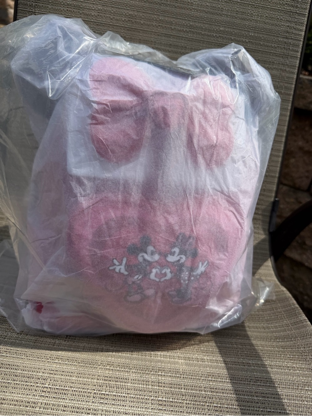 Loungefly Exclusive Disney Red & Pink Minnie and Mickey Heart Mini Backpack - Picture 6 of 9